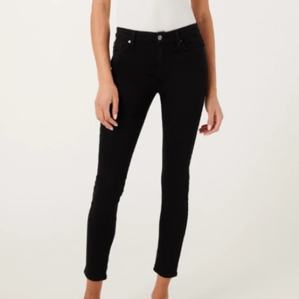 7 For All Mankind Black Skinny Jeans